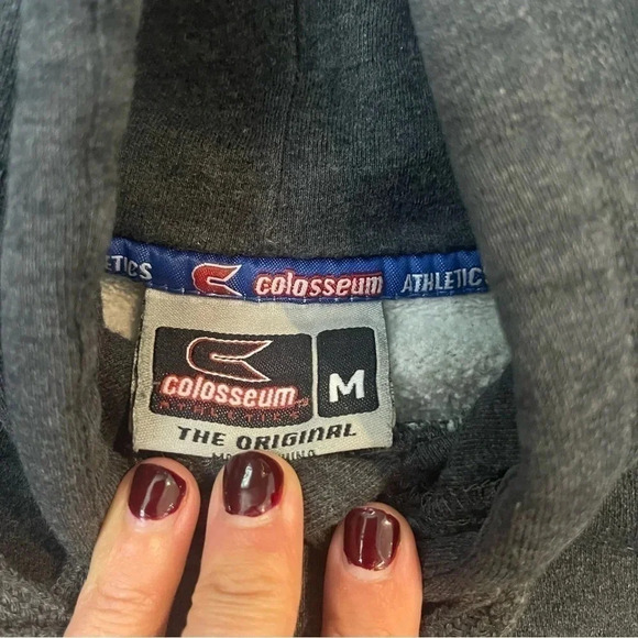 Vintage University of Kansas hooded sweatshirt. Size Medium. - Picture 3 of 5